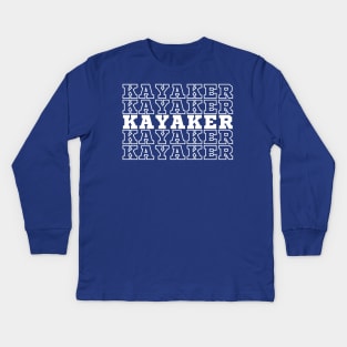 Kayaker. Kids Long Sleeve T-Shirt